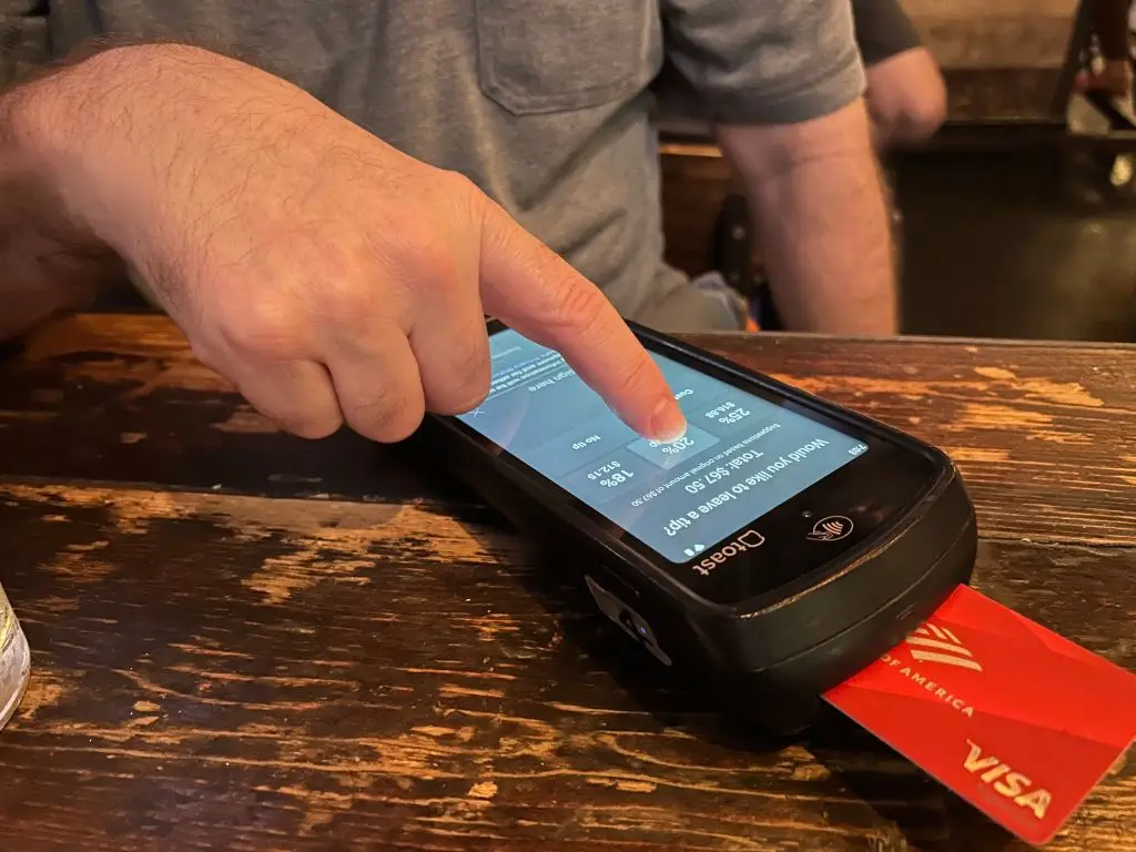 20% tips are very common in the US - UCG via Getty Images