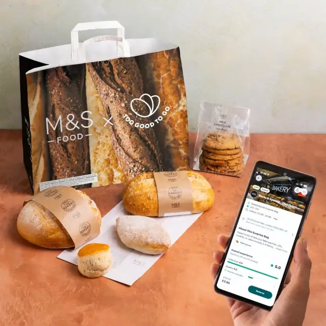 M&S has teamed up with To Good To Go (M&S)