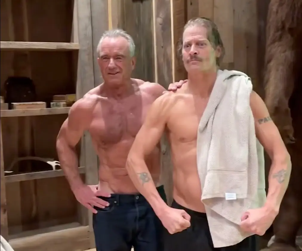 RFK Jr. and Kid Rock recently starred in a topless workout video (X/@seckennedy)