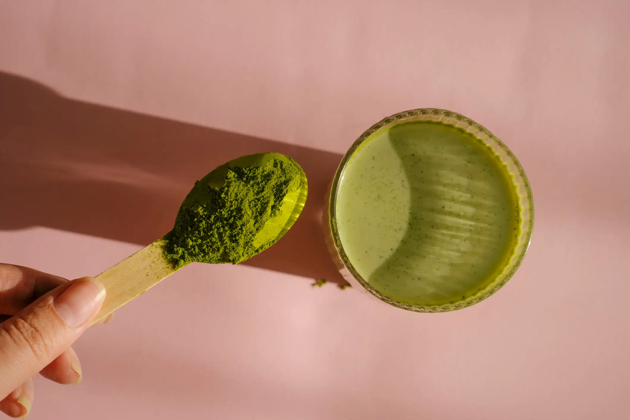 Matcha tea is made with powdered tea leaves (Anna Blazhuk/Getty Images)
