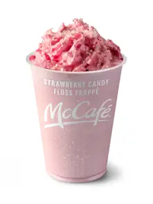 Strawberry Candyfloss Frappé (McDonald's)