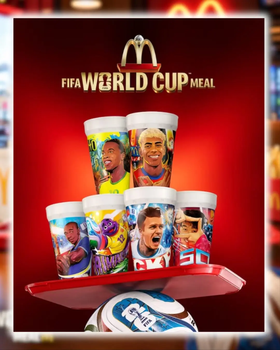 The McDonald's World Cup Meal comes with a blind-box cup (McDonald's)