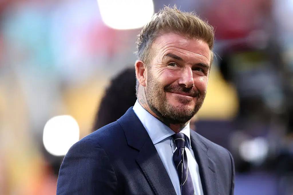 The evergreen Beckham at a Club World Cup game in 2025 (Megan Briggs / Stringer/Getty Images)
