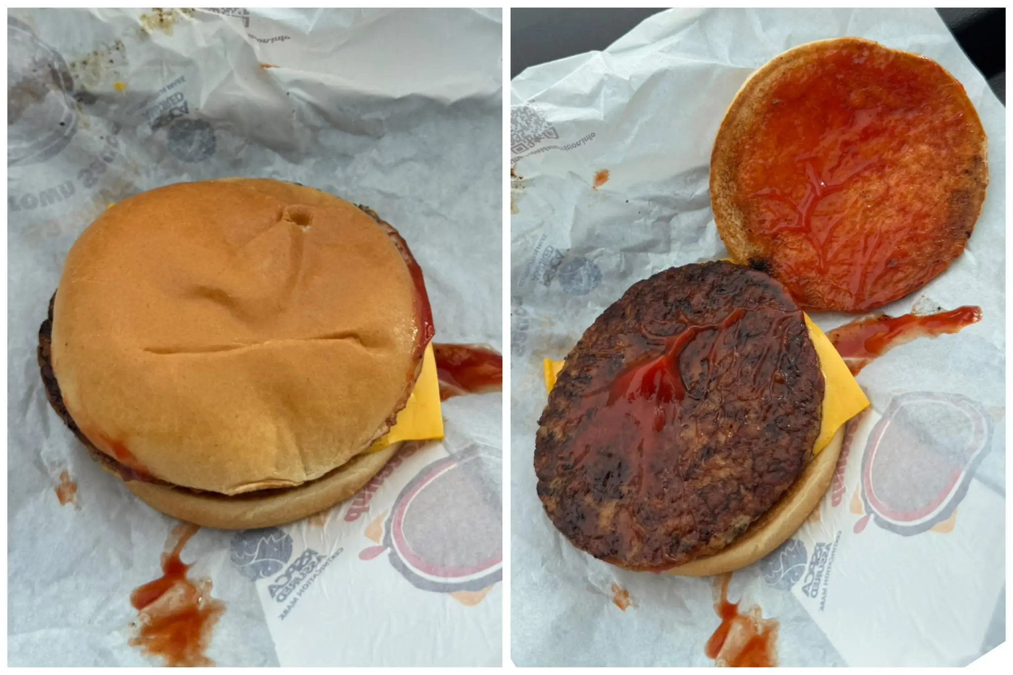 McDonald's sausage sandwich (Facebook / Men Behaving Dadly)