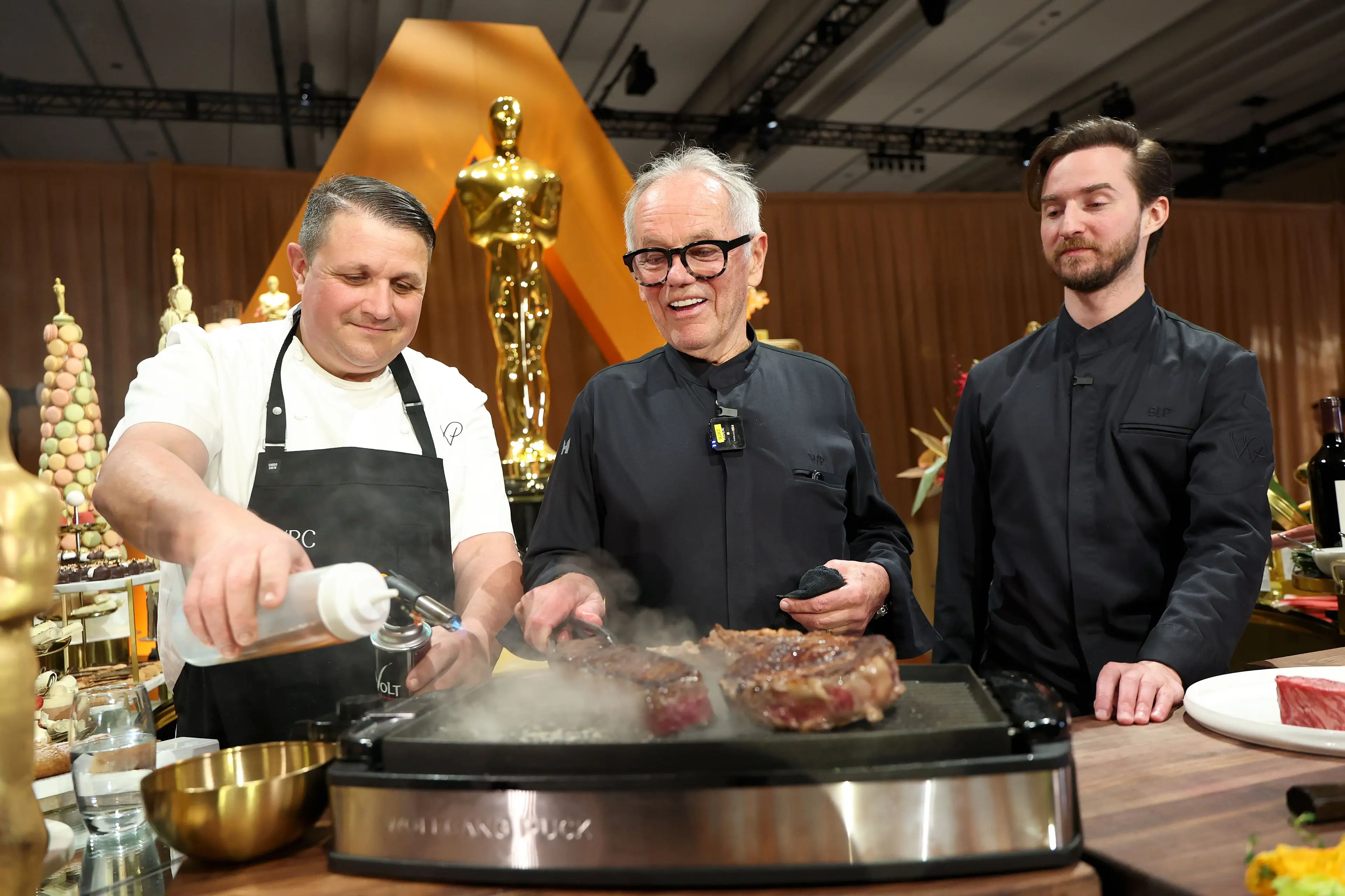 It's the 32nd time Wolfgang Puck is preparing the Oscars afterparty meal (Monica Schipper/Getty Images)