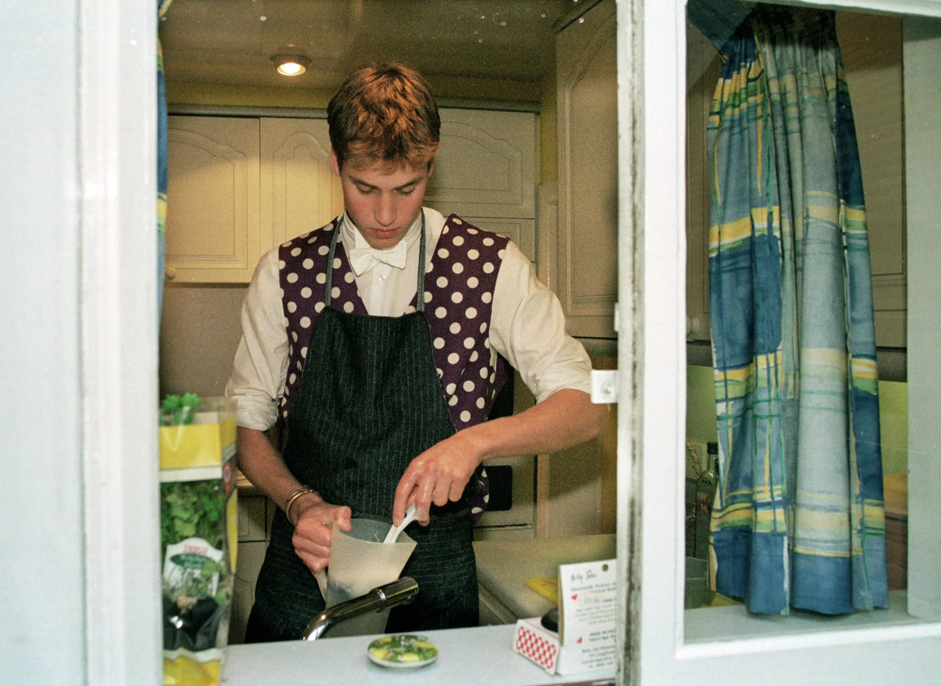 William, Prince of Wales, took part in cooking classes at the institution (Pool Photograph/Corbis/Corbis via Getty Images)
