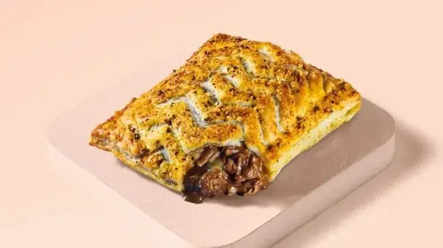 The new Steak & Stilton Bake from Greggs is dividing opinion (Greggs)