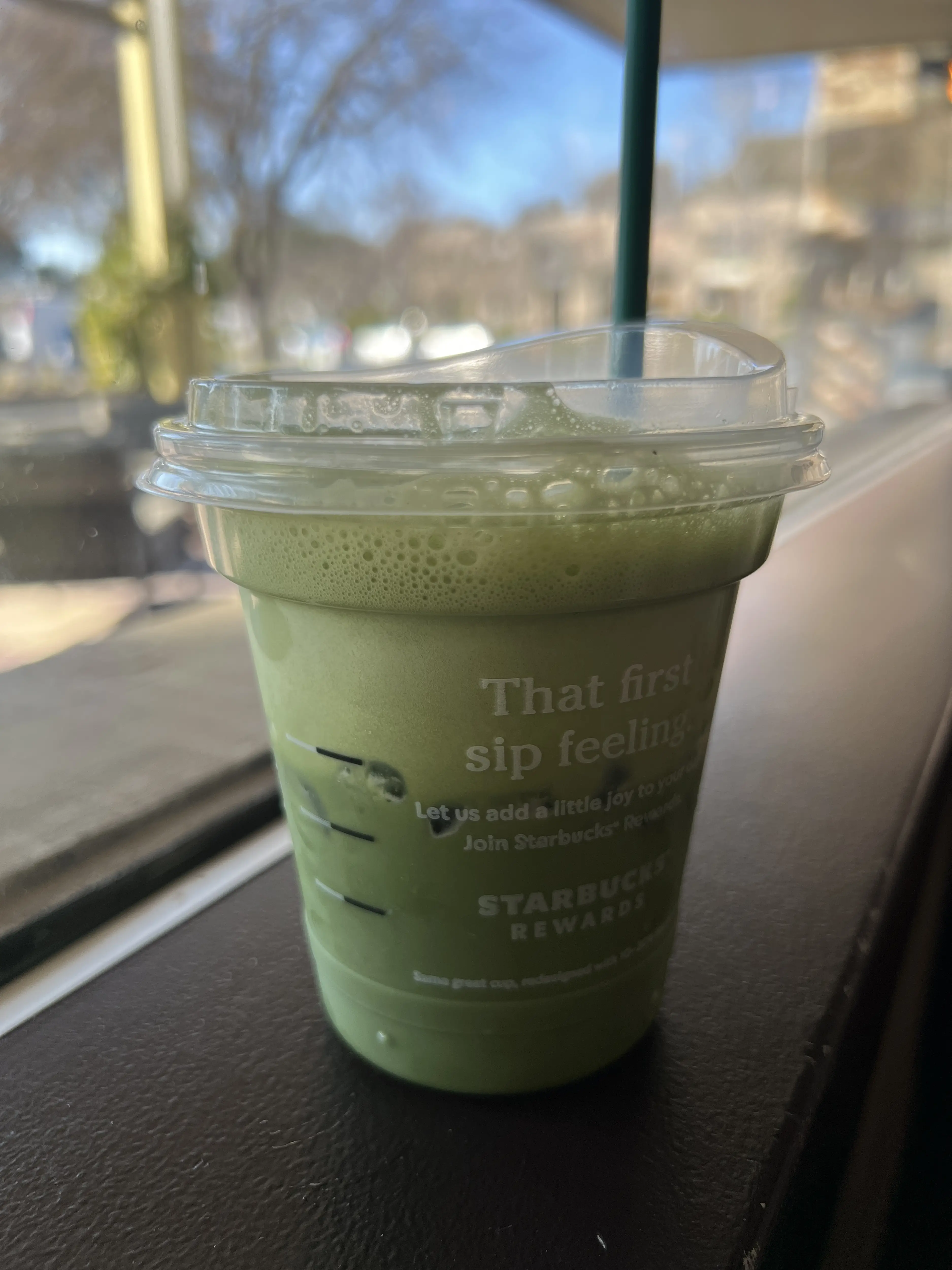 An iced Starbucks matcha drink (Smith Collection/Gado/Getty Images)