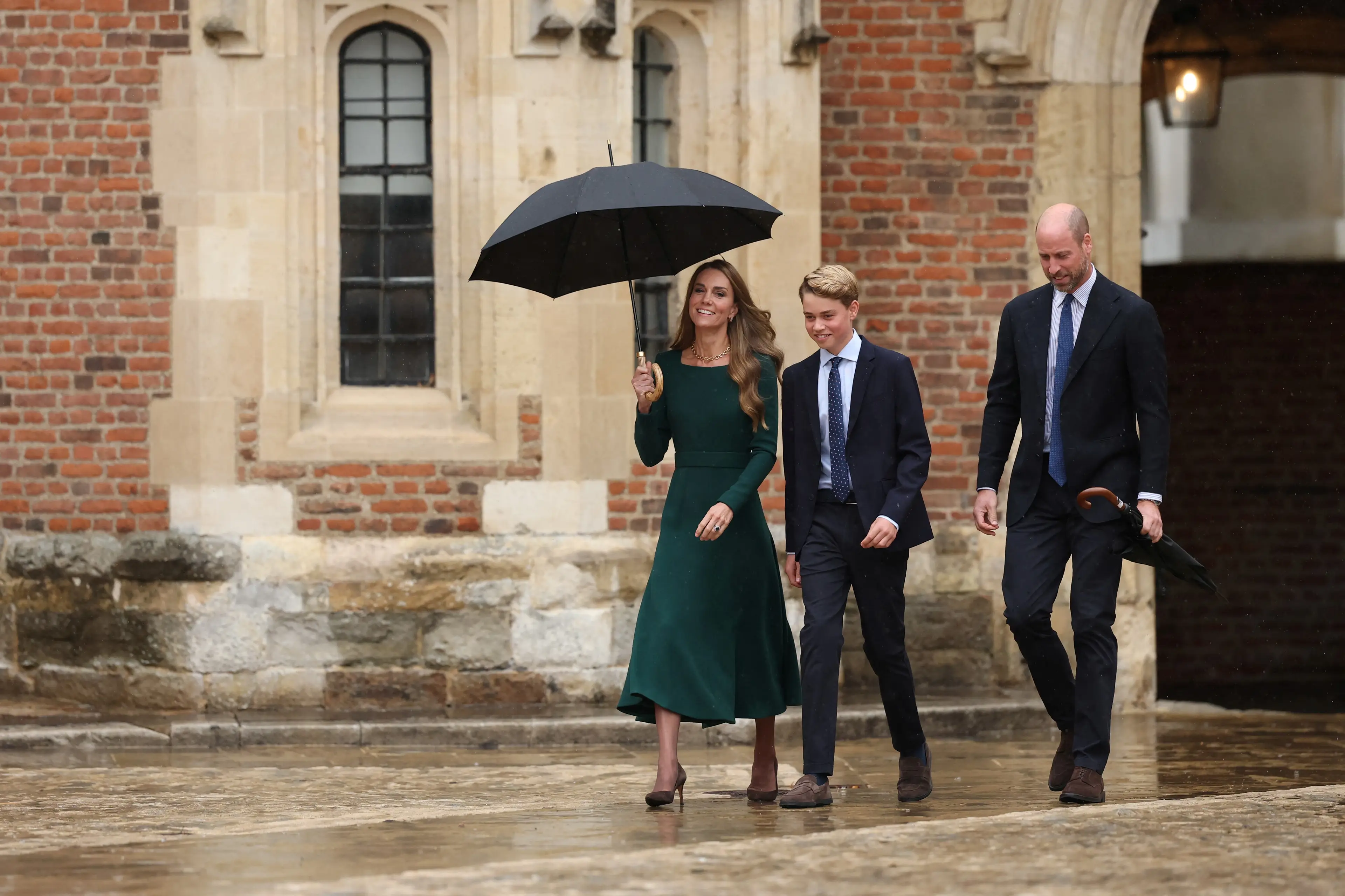 William and Catherine's eldest son, George, is attending Eton College (Adrian DENNIS / POOL / AFP via Getty Images)