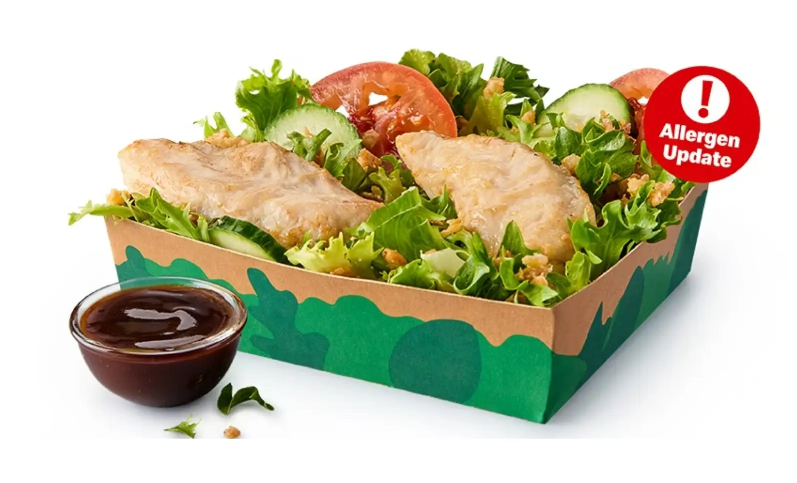 Grilled options are getting the axe, including the salad (McDonald's UK)