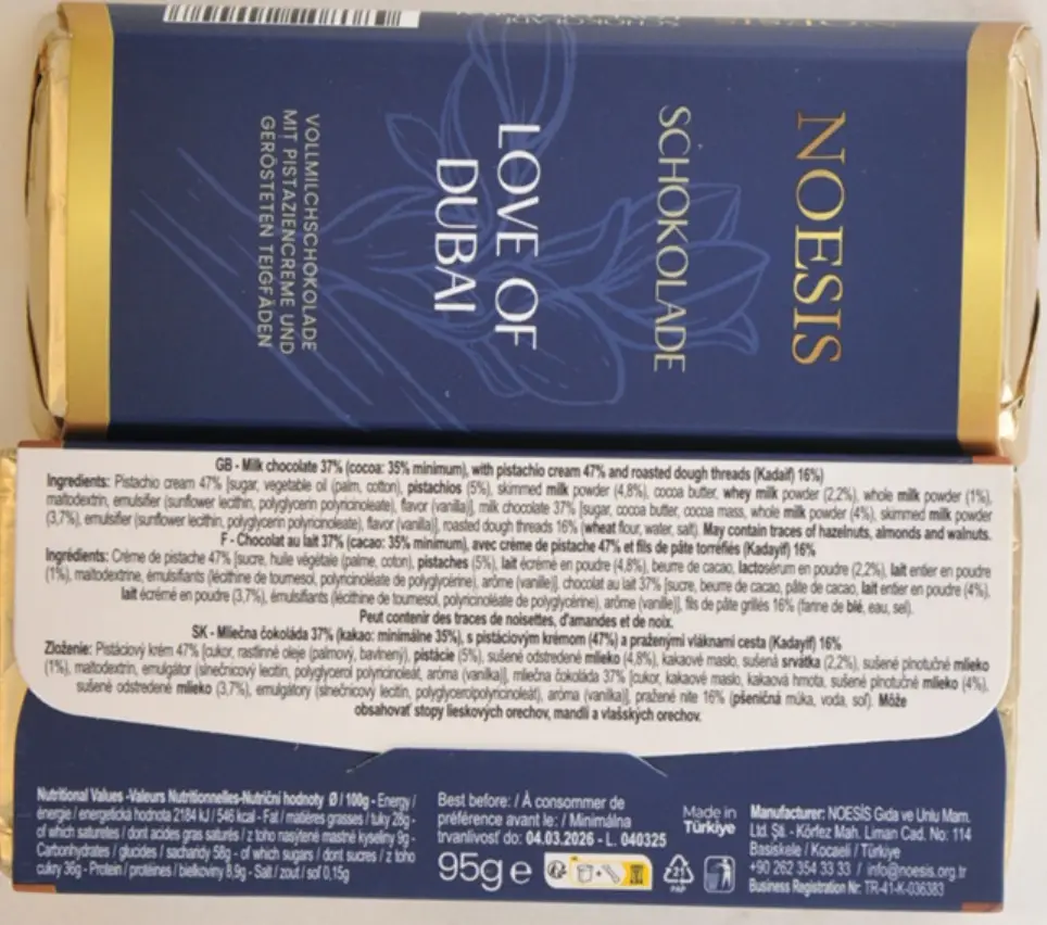 People have been advised not to purchase or eat this product (Food Standards Agency)