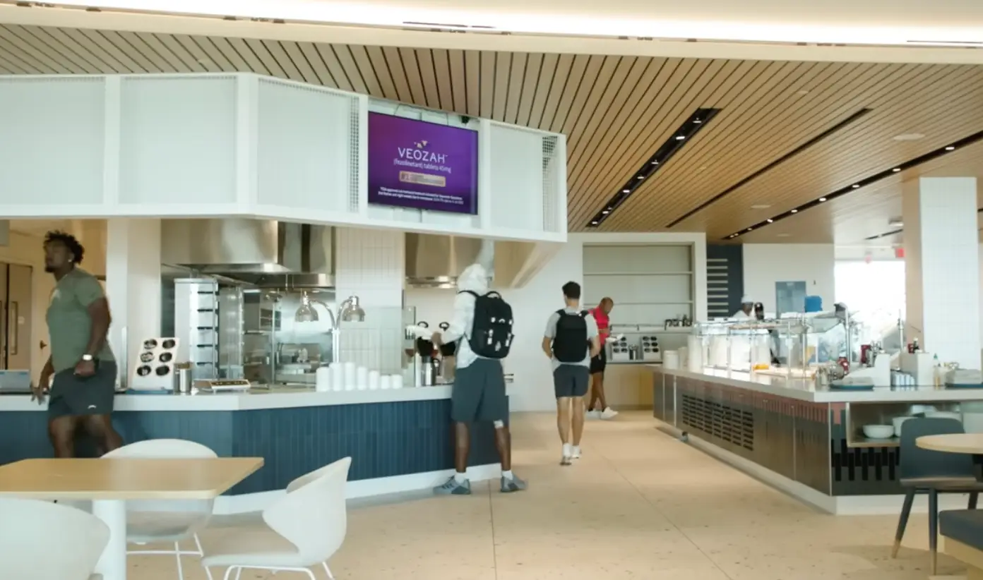The canteen features caters for around 300 people each day (YouTube/@chargers)