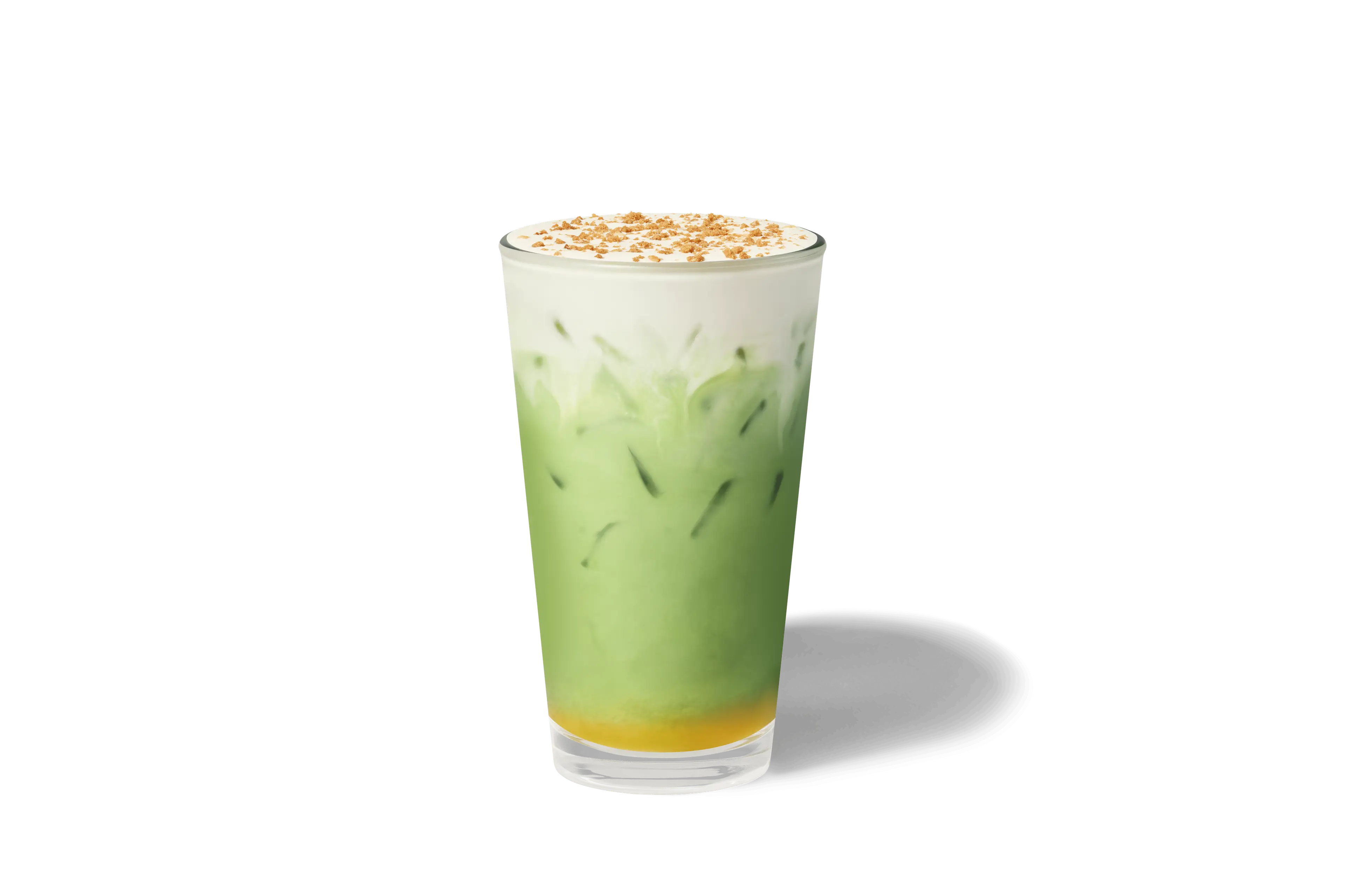 Iced Apple Crumble Matcha Latte (Starbucks)