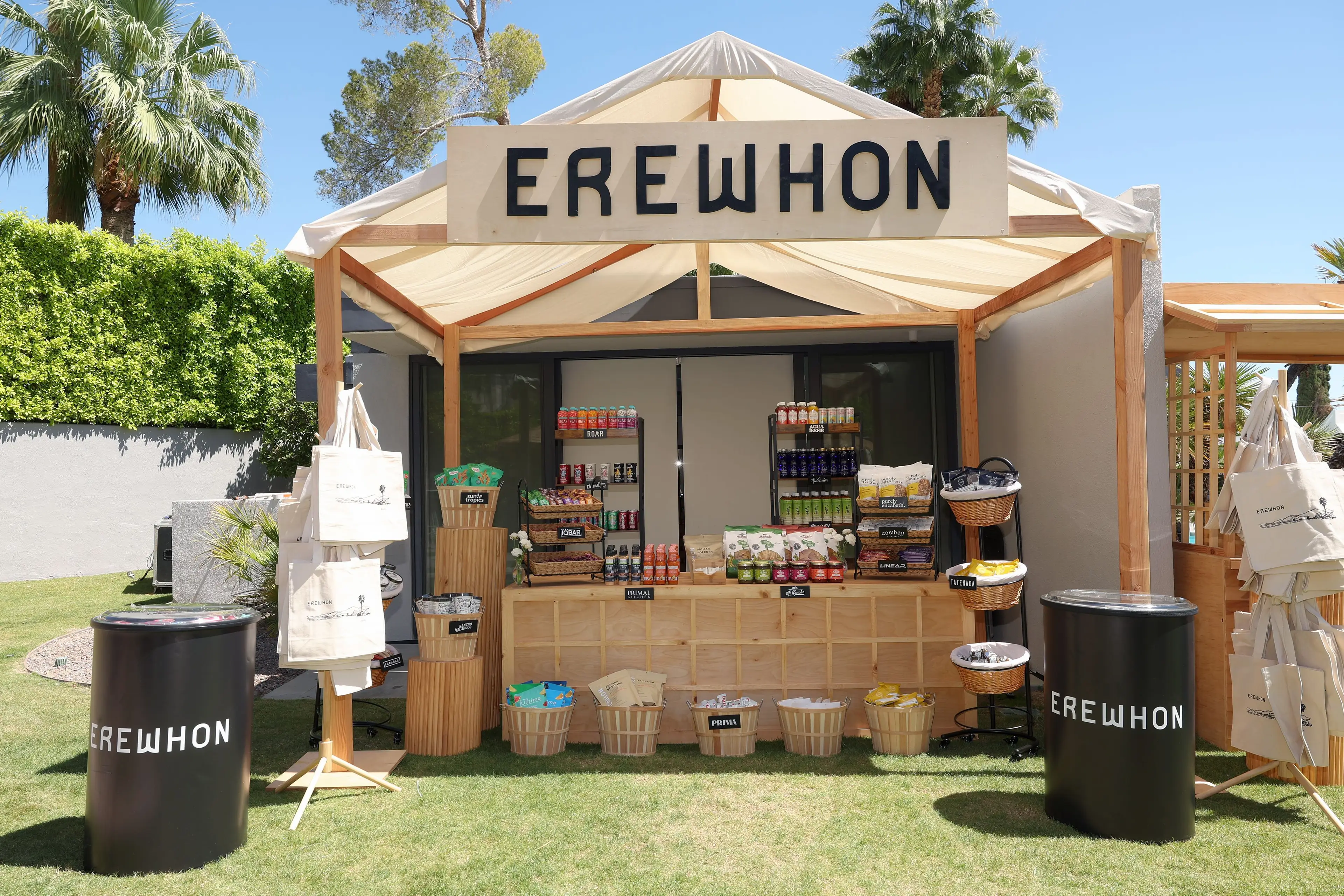 Some of the biggest American food vendors, including Erewhon and Daves Hot Chicken, set up shop at the festival this year (Rich Polk/Getty Images for Interscope/Capitol)