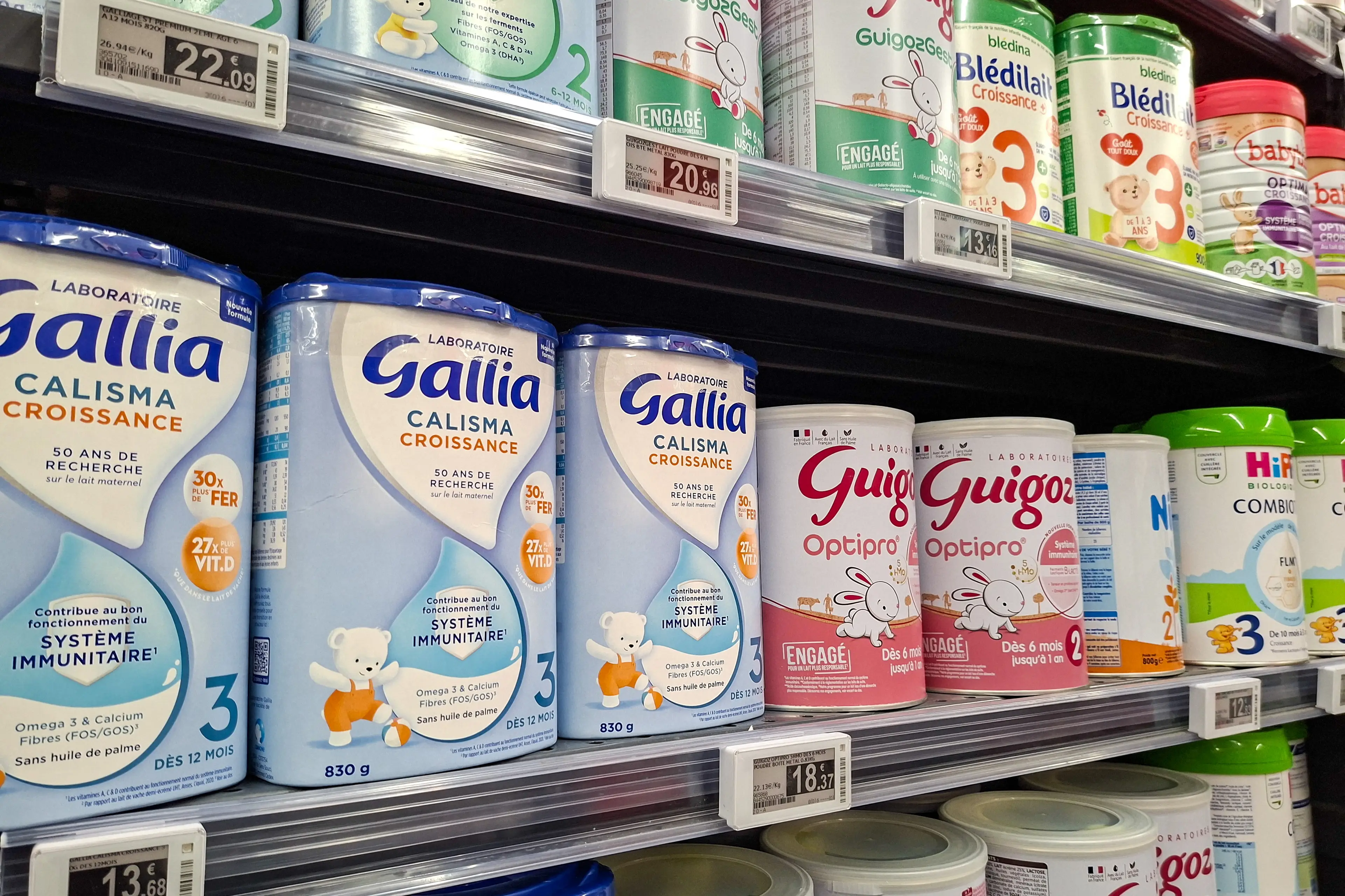 Infant formula is permitted up to a certain weight, officials stated (Riccardo Milani / Hans Lucas / AFP via Getty Images)