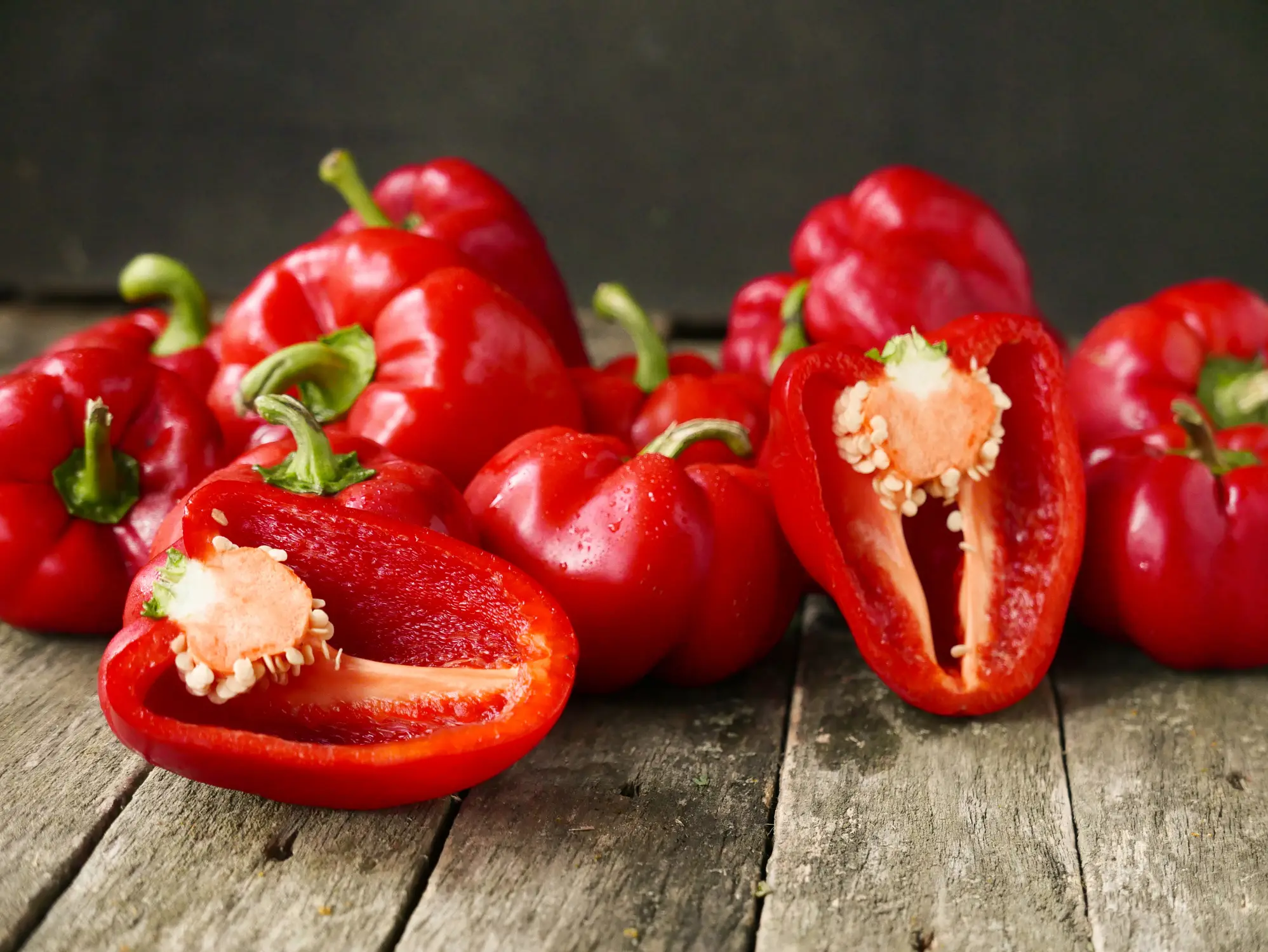 Red bell peppers contain more vitamin C than many citrus fruits (smykalova Nataliia/Getty Images)