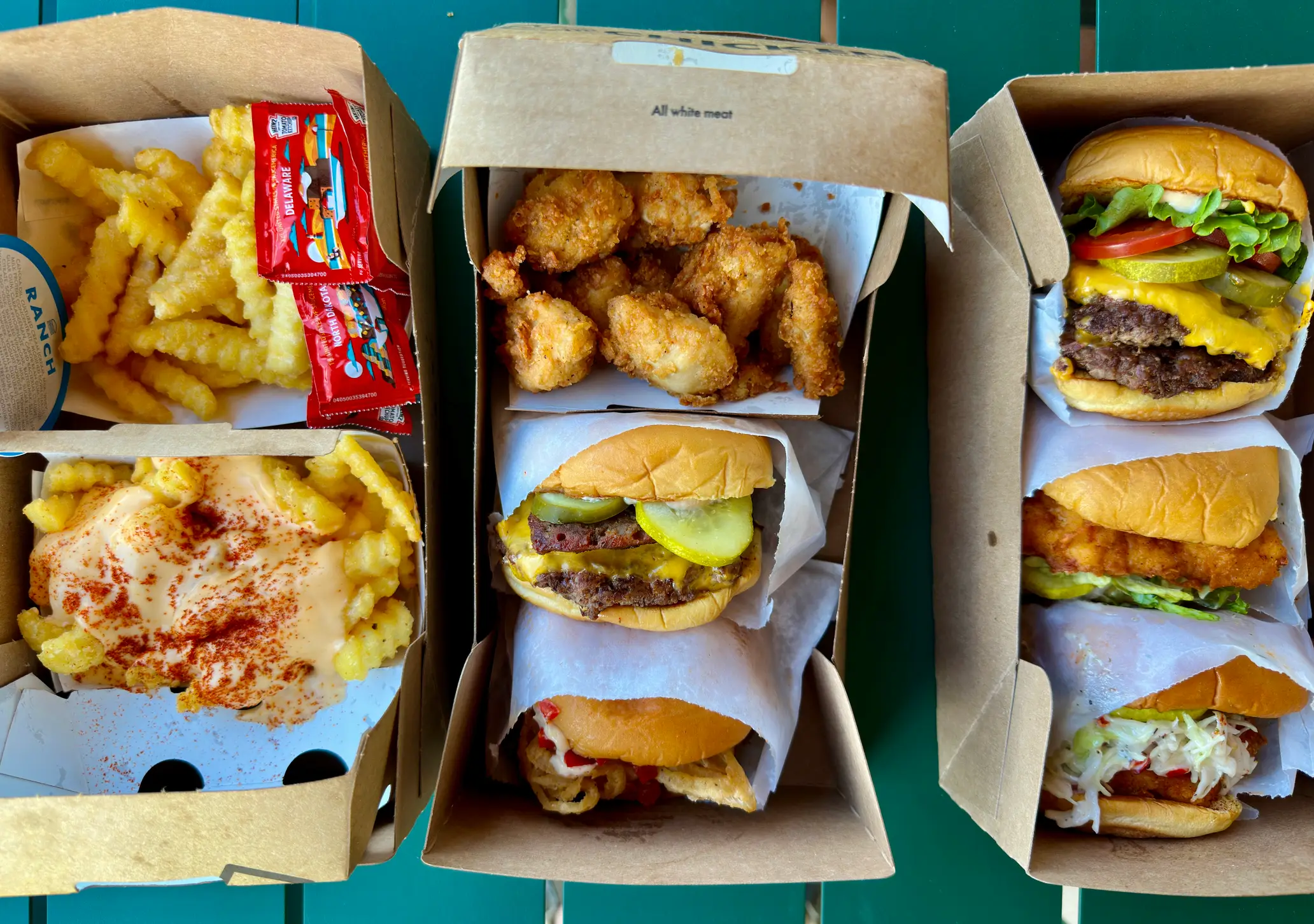 A selection of menu options at Shake Shack (Ant DM/Getty Images)