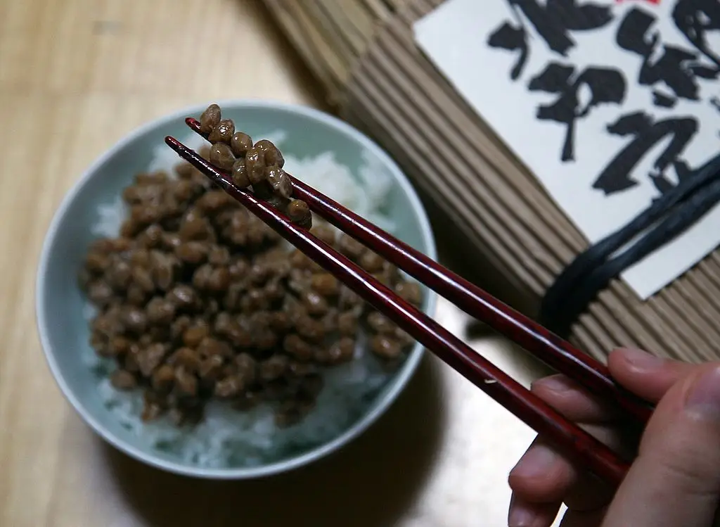 Fermented soya beans (known as 'natto' in Japan) is one of the highest food sources of K2 (Koichi Kamoshida/Getty Images)