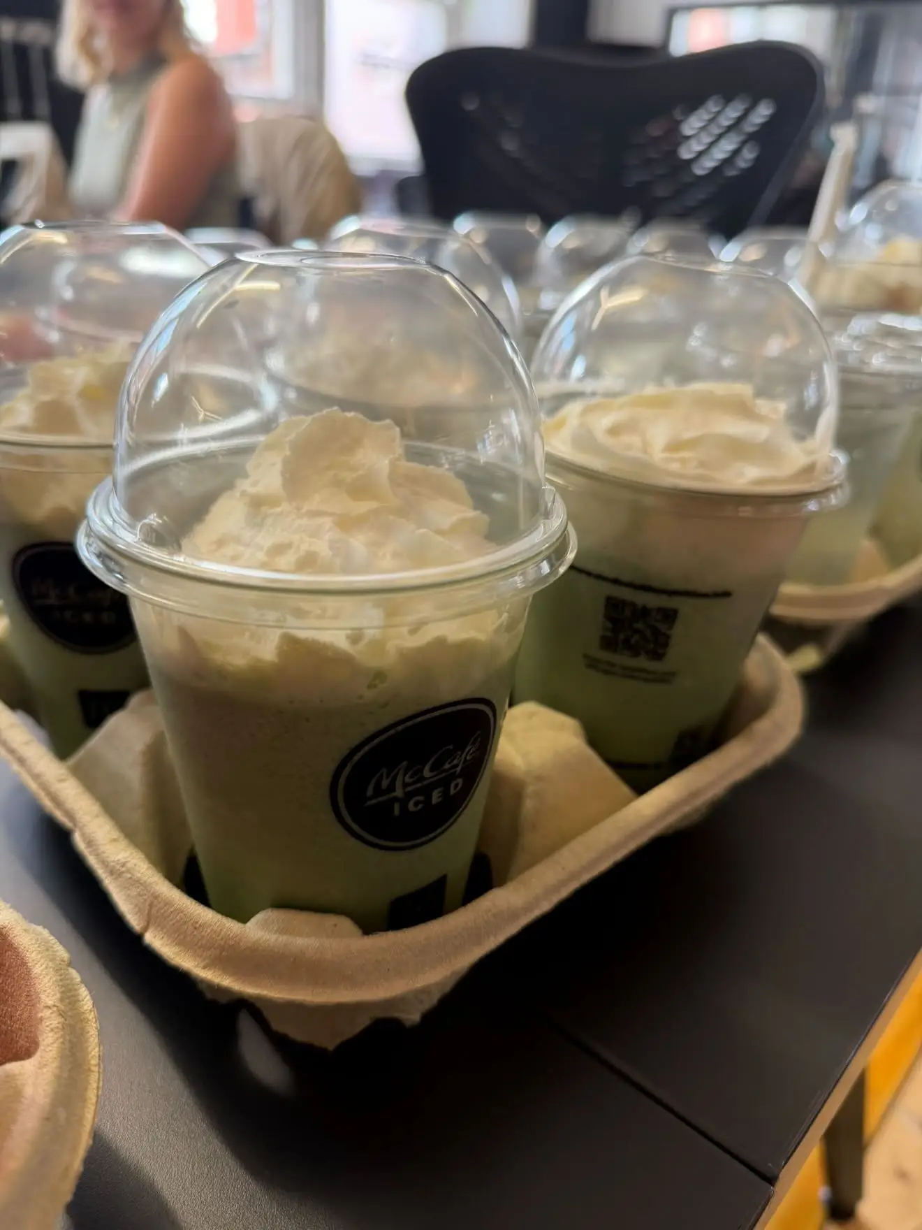 The blended beverage comes with a squirt of cream (LADbible Group)