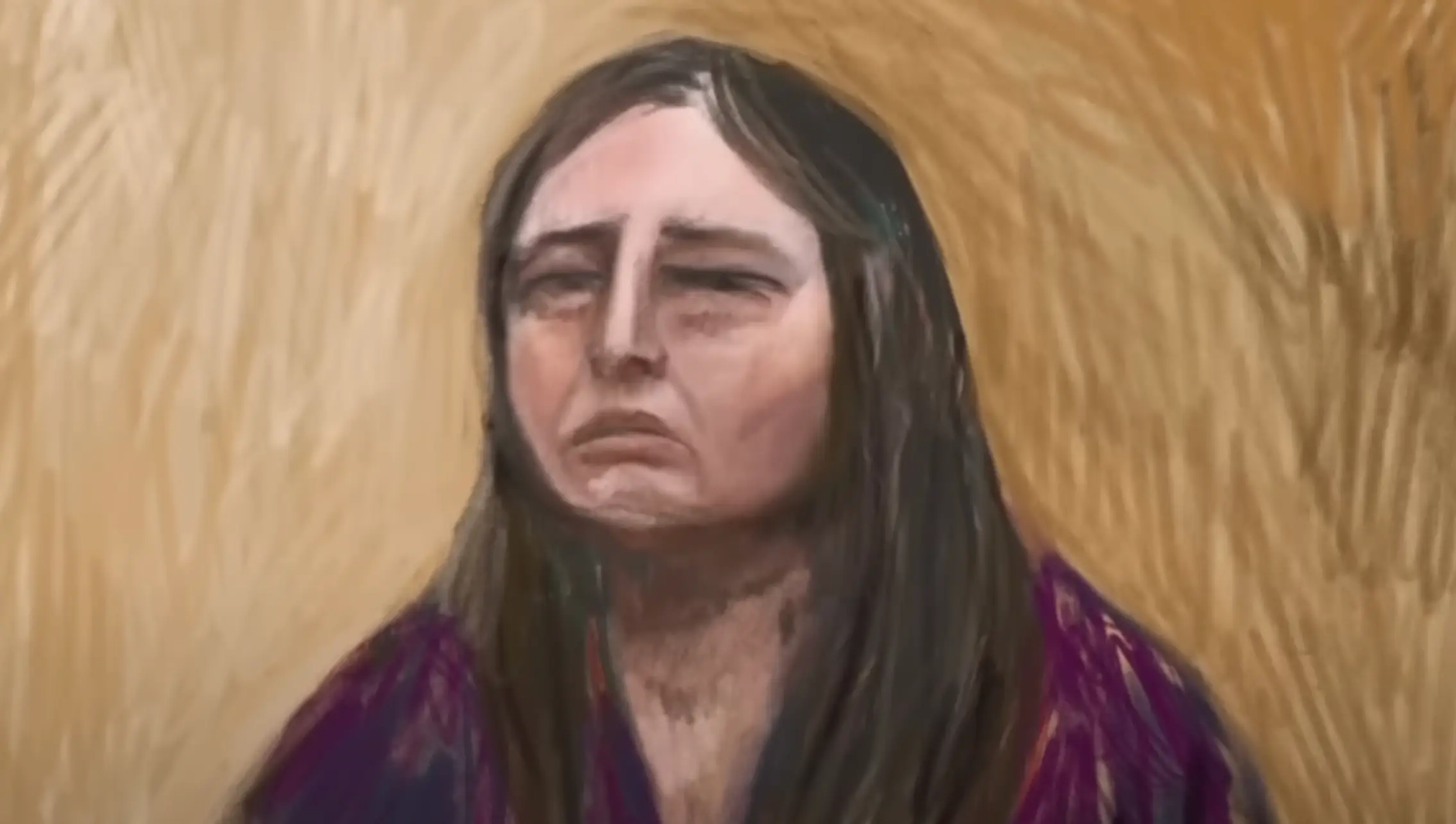 Court sketch of Erin Patterson (7News)