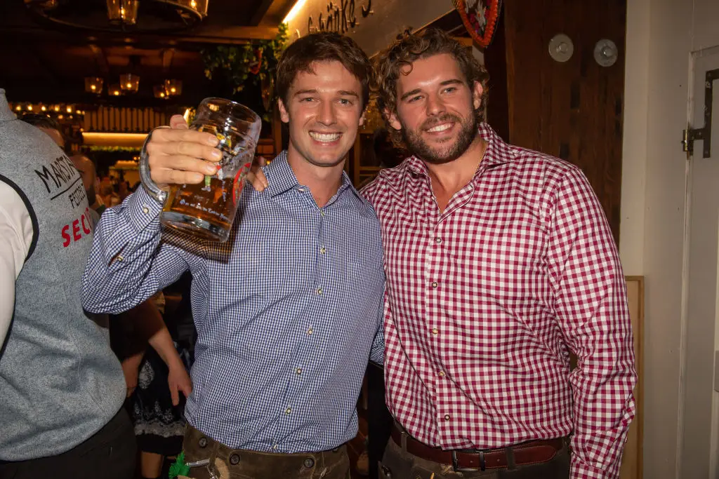 Christopher with brother Patrick (left) at Oktoberfest in 2022 (Hannes Magerstaedt/Contributor/Getty Images)