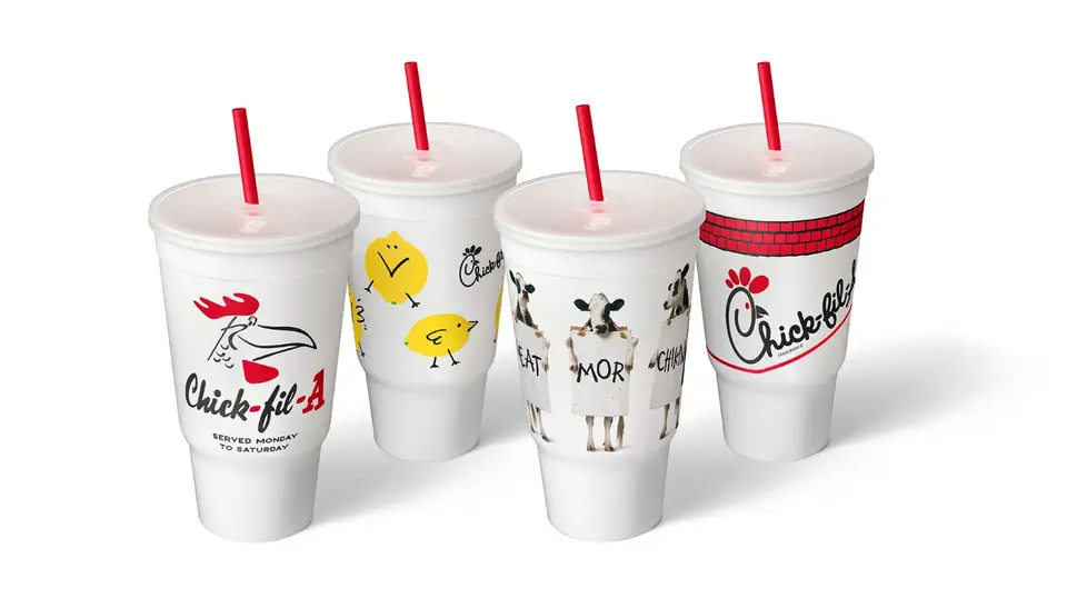 The four cups will be available to purchase via mystery bags (Chick-fil-A)