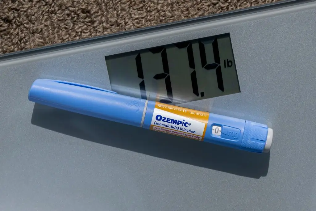 An injectable prescription of Ozempic (Michael Siluk/UCG/Universal Images Group via Getty Images)