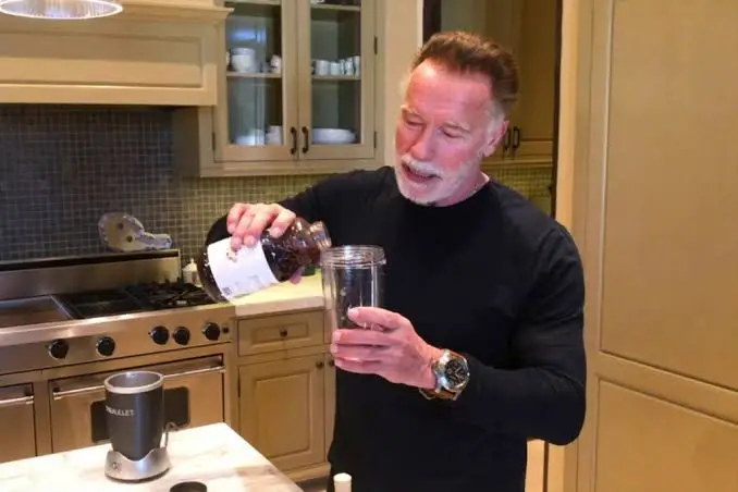The icon adds cherry juice to his beverage (Men's Health)