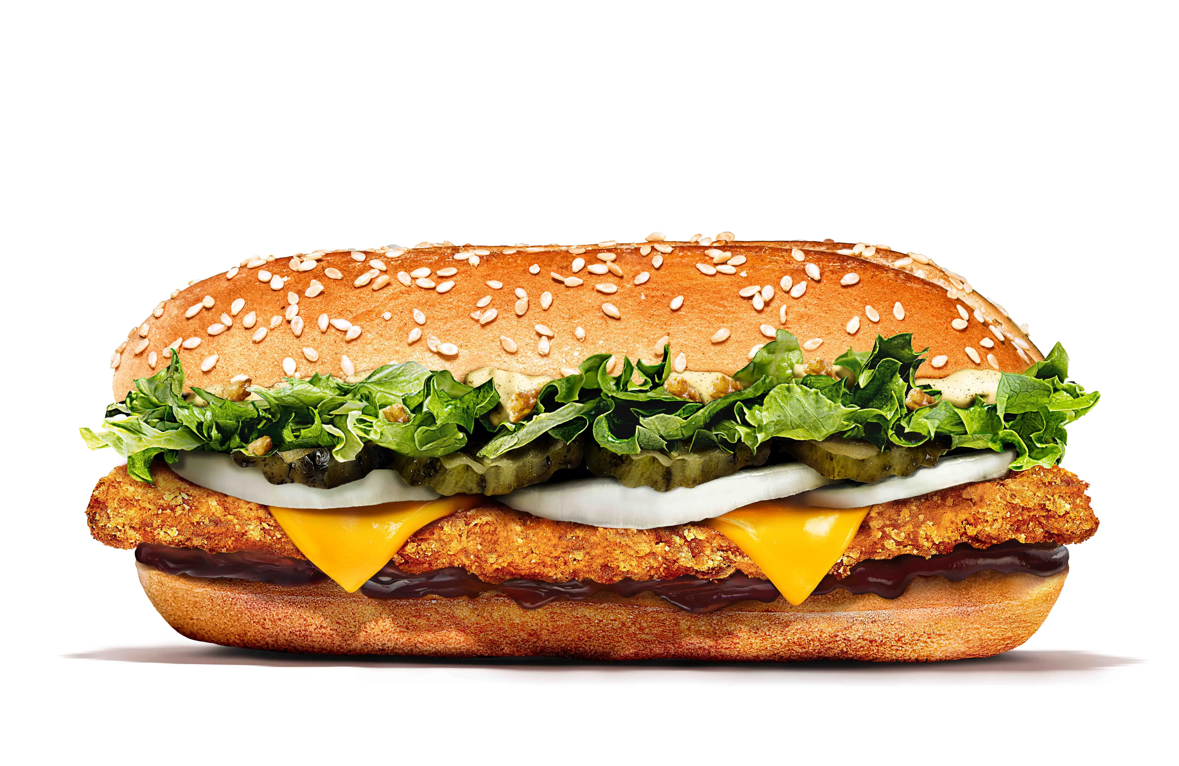 The Texan BBQ Royale comes with delicious crispy chicken. (Burger King)