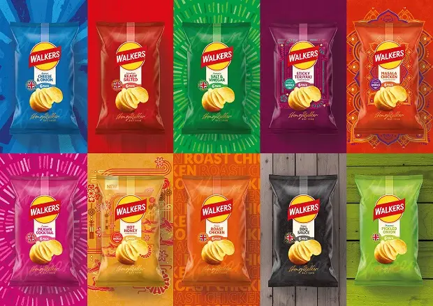 The new logo brings a 'completely new visual identity to the brand', according to a marketing expert (PepsiCo/Walkers)