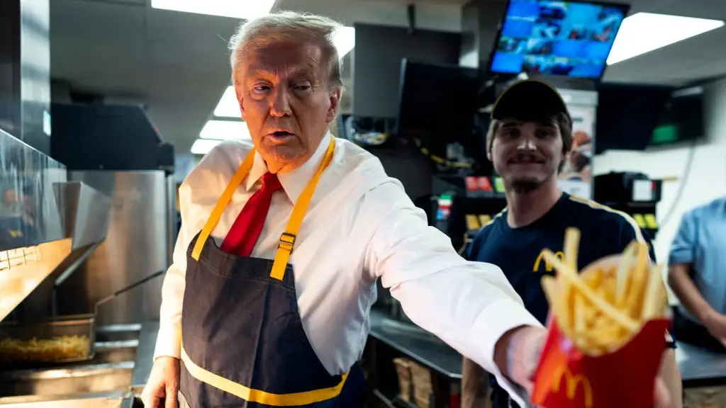 People spot controversial detail in photo showing Donald Trump's go-to McDonald's order