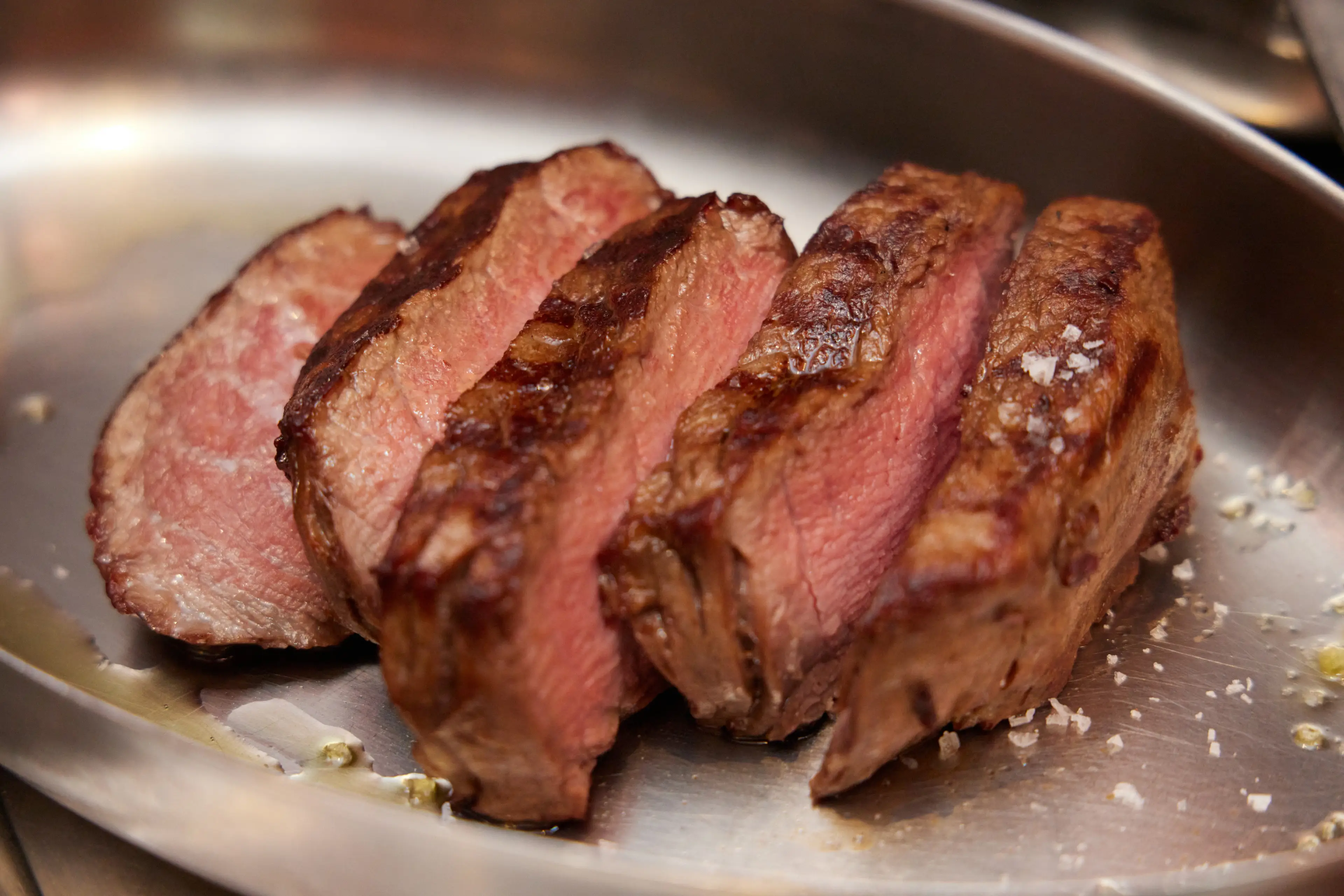 The final meal of the day was a fillet steak with sides, including sweet potato fries (Romain Maurice/Getty Images for Haute Living)