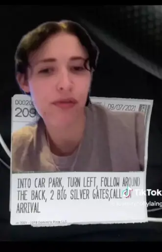 Holly recounting her weirder instructions (@lowkeyhollylaing/TikTok)