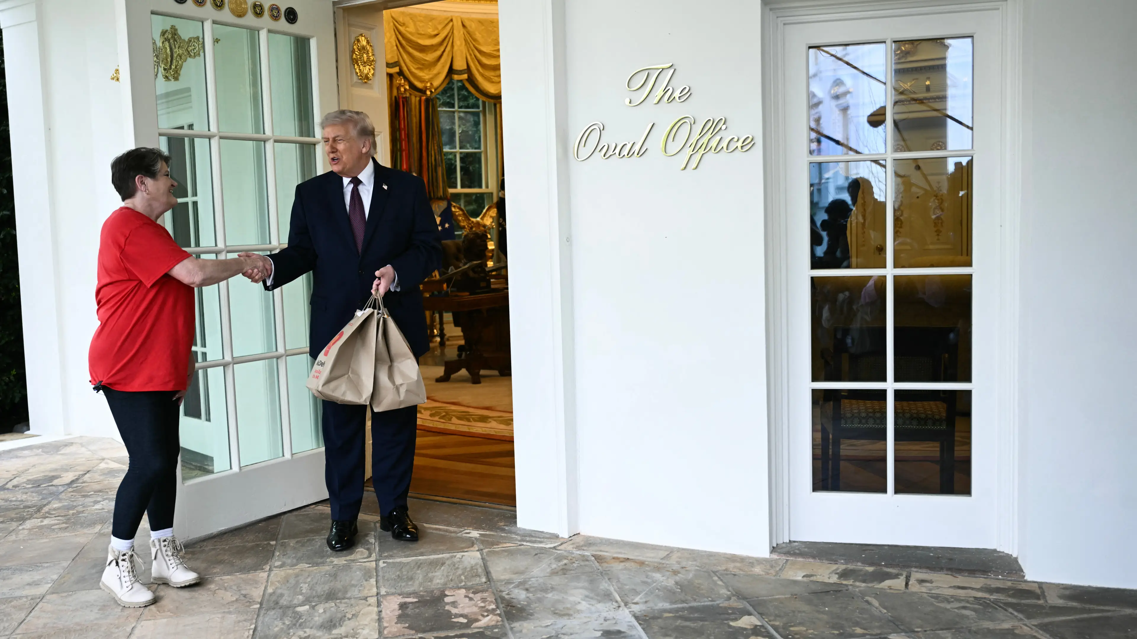 Trump addresses Iran war over McDonald's in bizarre publicity stunt