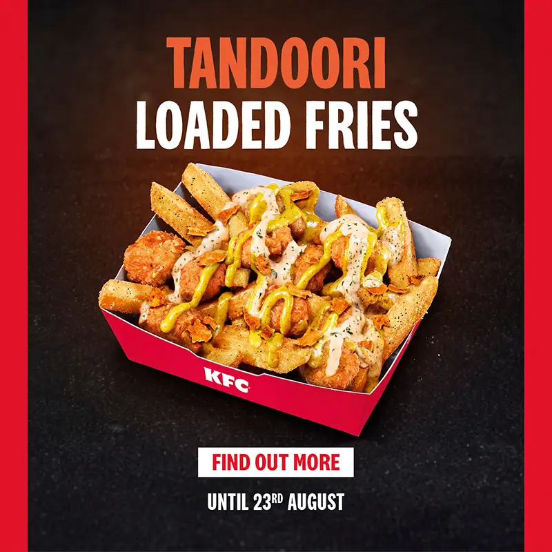 Tandoori Loaded Fries are also new to the menu (KFC)