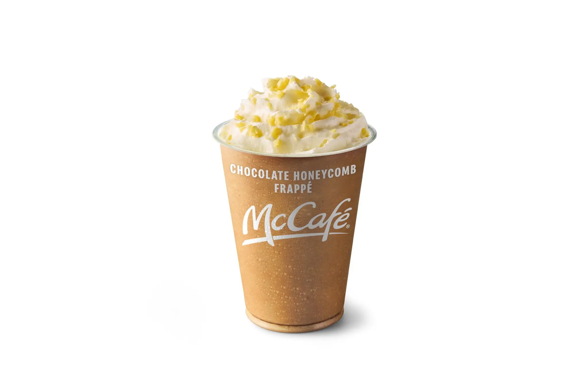 The Chocolate Honeycomb Frappé launches on 27 April (McDonald's)