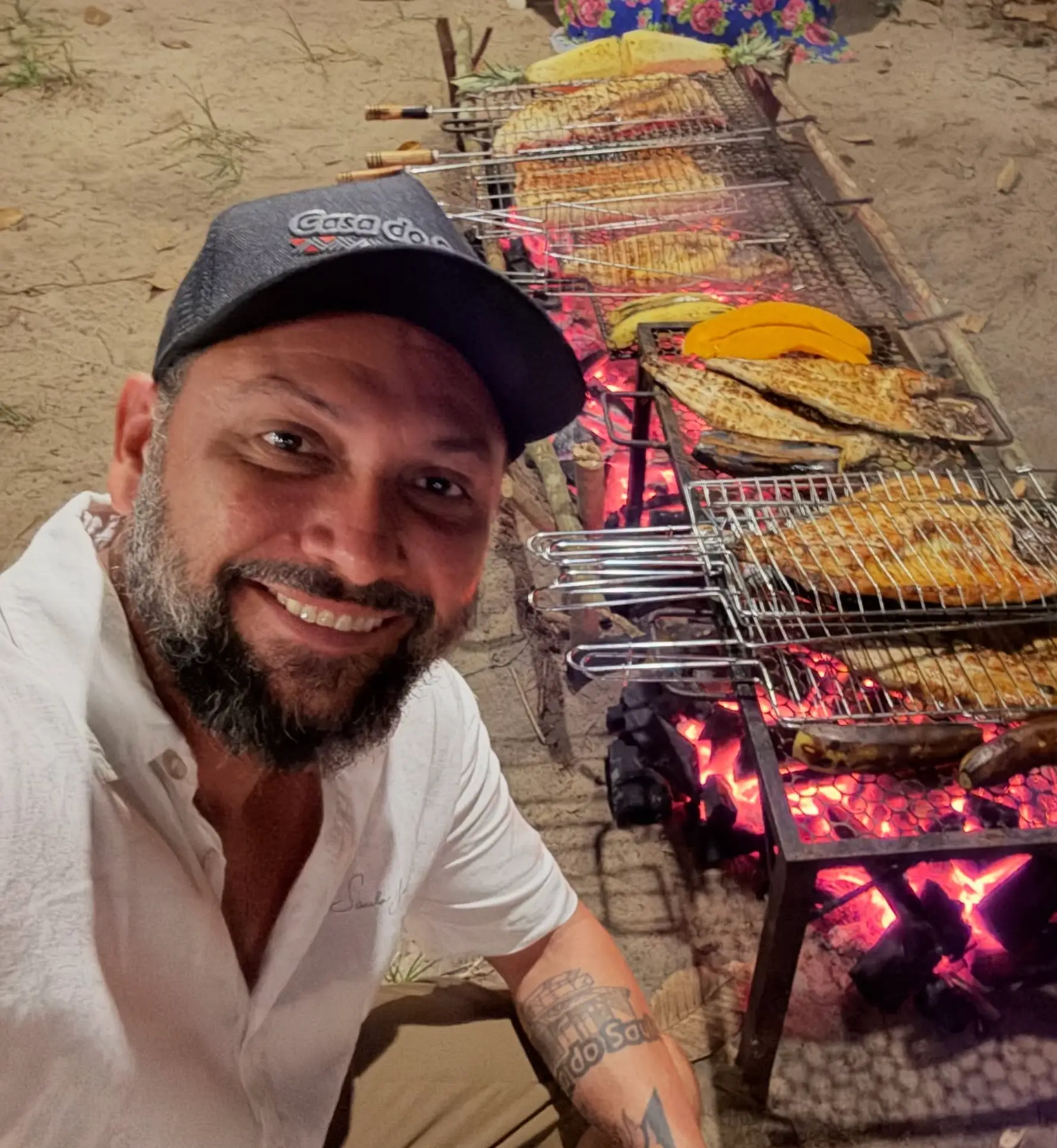 Chef Saul Jennings initially disagreed with the Earthshot Prize's vegan menu preference (Instagram/@casadosaul)