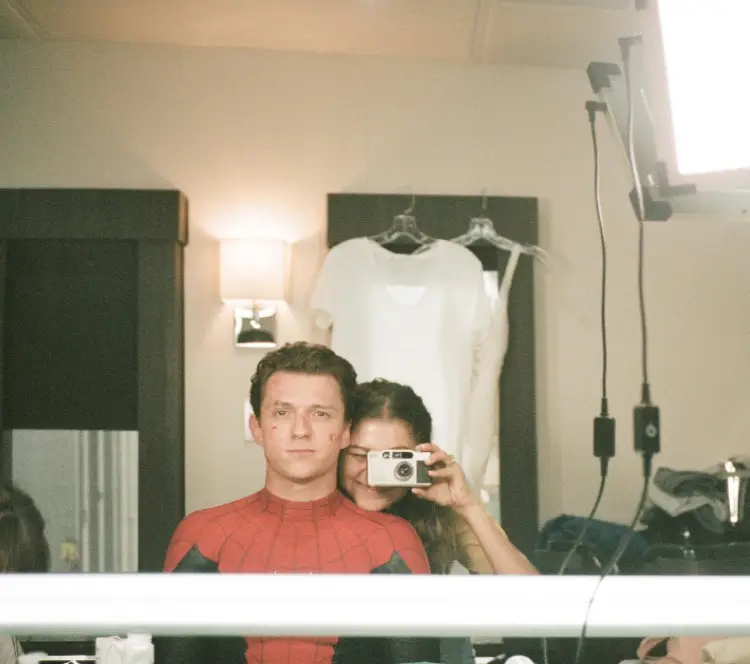 The couple apparently track their eating-out memories via an app (Instagram/@tomholland2013)