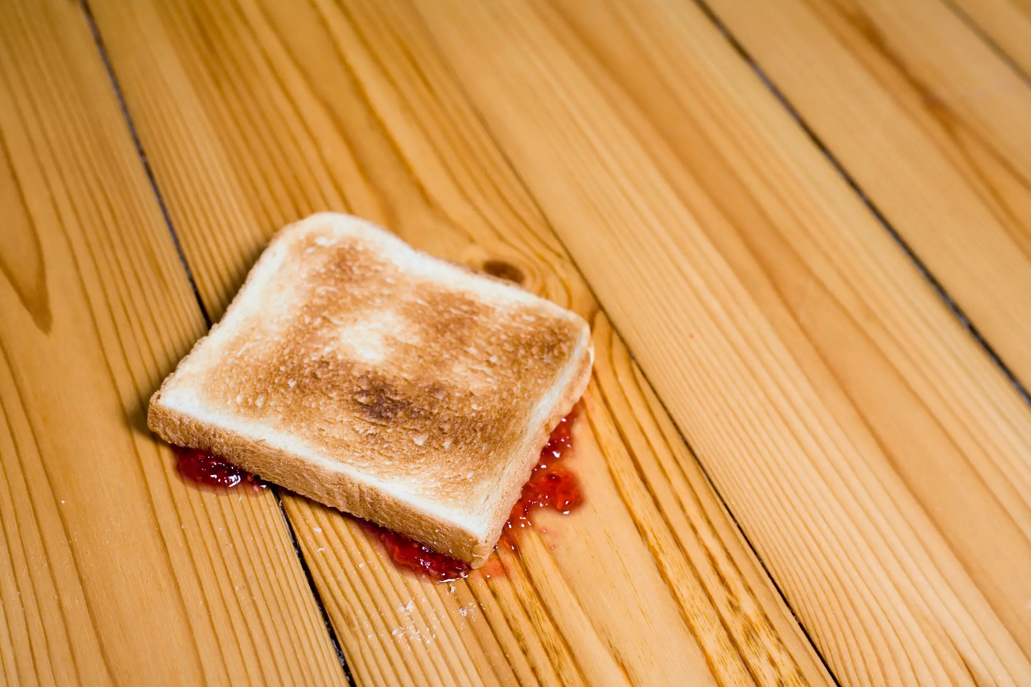 A brutal end for this slice of toast (Patrick Strattner/Getty Images)