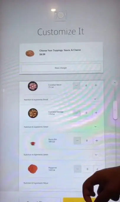 TikTokers selecting their McDonald's pizza - @bossuptravels via TikTok