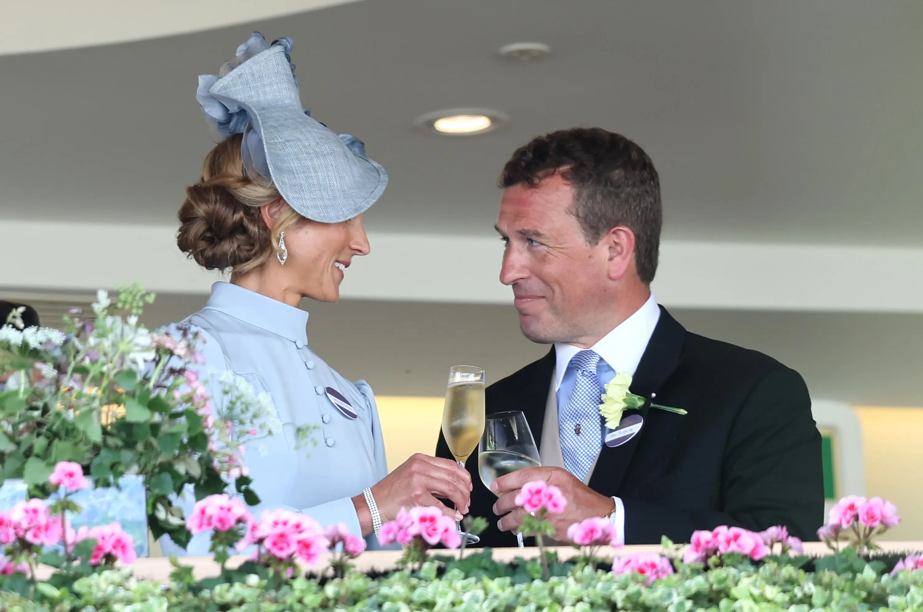 Harriet Phillips and Princess Ann's son, Peter Phillips, at Ascot 2026 (Chris Jackson/Getty Images)