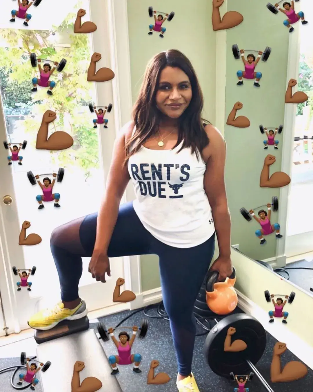 The actress has been candid about her diet and workout routine in the past (Instagram/mindykaling)