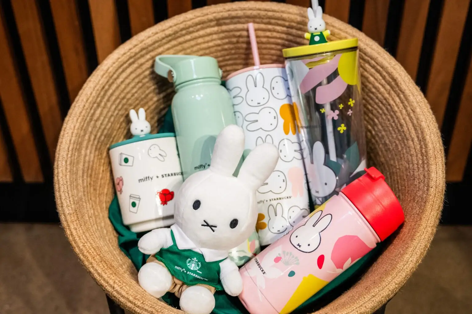 The Miffy plush is only available online (Starbucks)