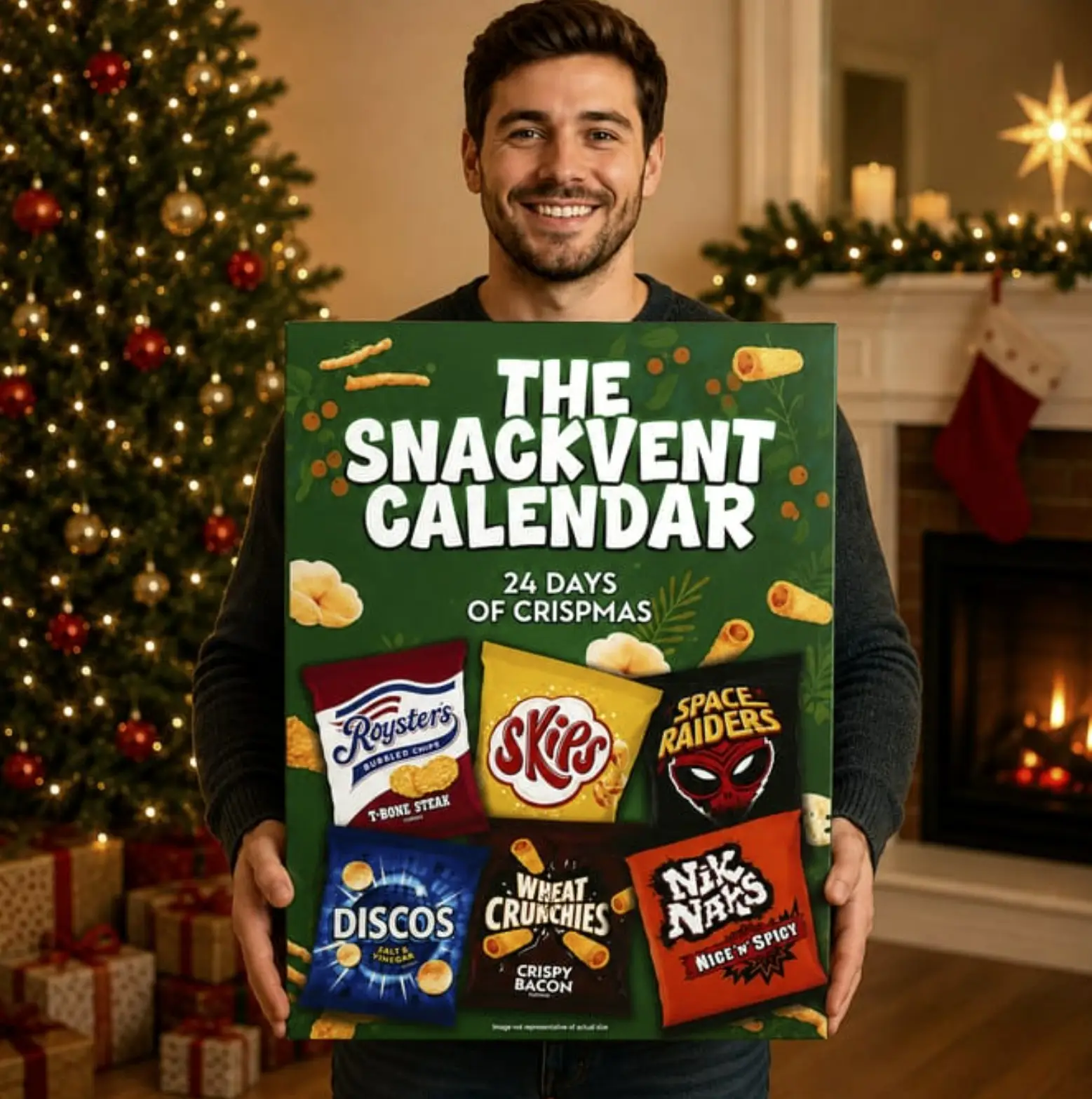 The Snackvent calendar is sure to be a hit with crisp fans (KP/Home Bargains)