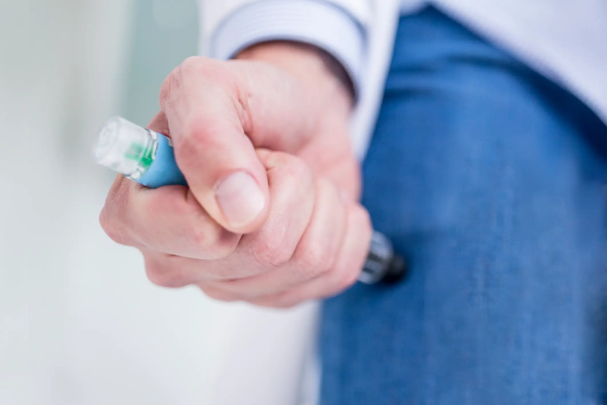 Allergy sufferers at risk of anaphylaxis must carry an epinephrine injector at all times (SCIENCE PHOTO LIBRARY/Getty Images)