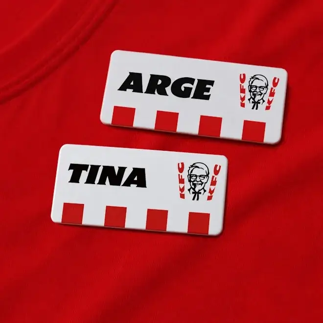 Anyone employed by KFC with the name 'Tina' or 'Arge' has been informed not to jinx England's World Cup chances (KFC)