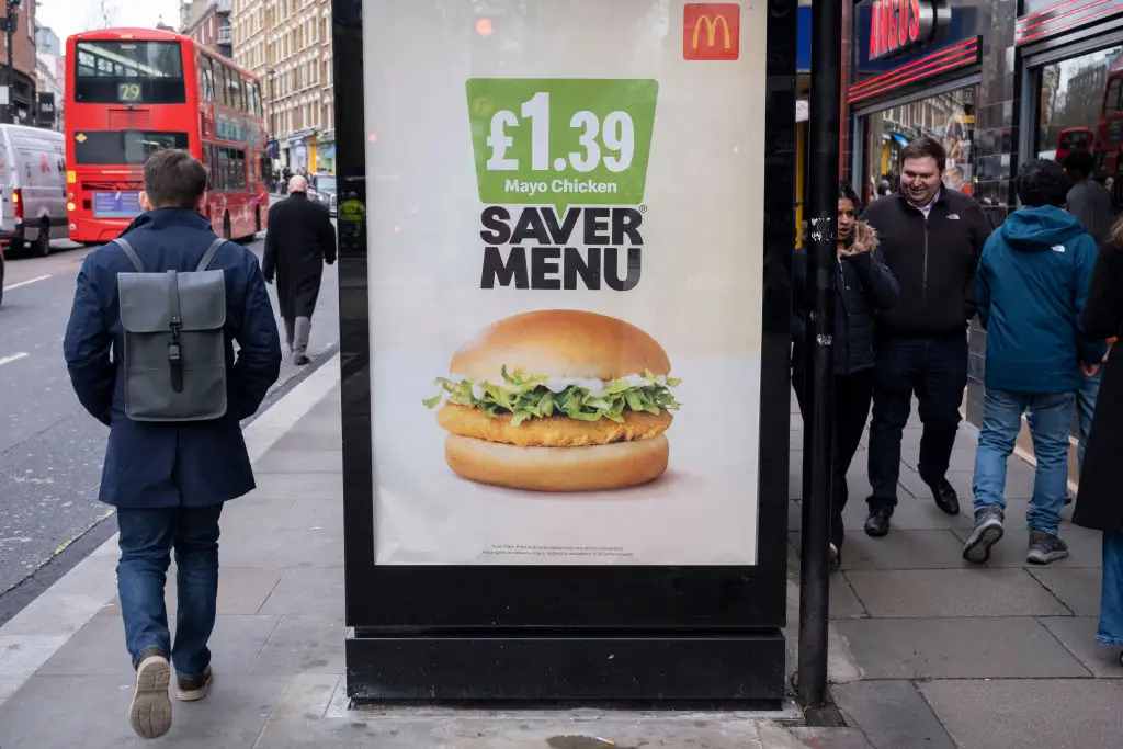 The UK's Saver Menu works out a little cheaper than the US equivalent (Mike Kemp / Contributor/Getty Images)