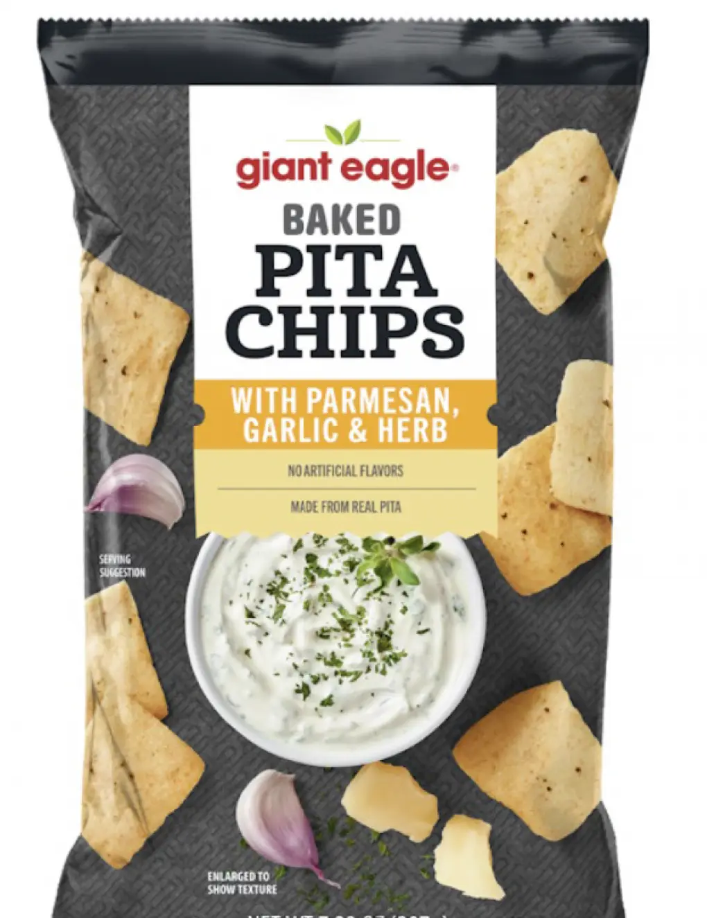 Packets of Giant Eagle Baked Pita Chips With Parmesan, Garlic & Herb have been recalled (Giant Eagle) 