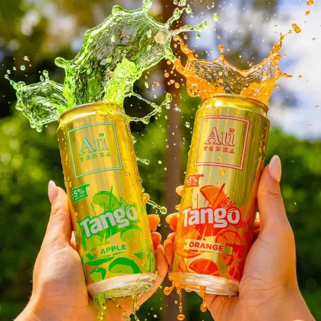 Orange and Apple Tango x Au Vodka has launched in the UK (Au Vodka)