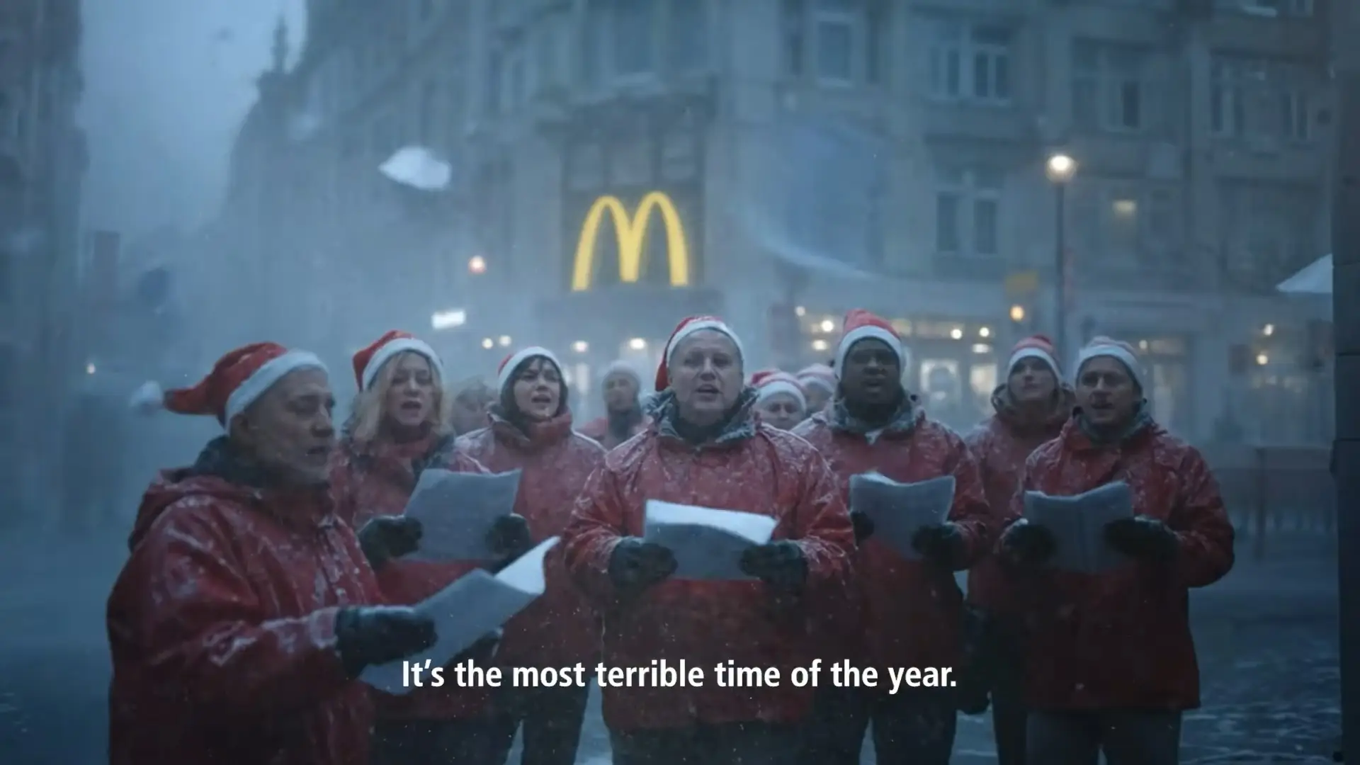 The creators insist the festive advert reflects human craft despite AI-driven production (TBWA/McDonald's)